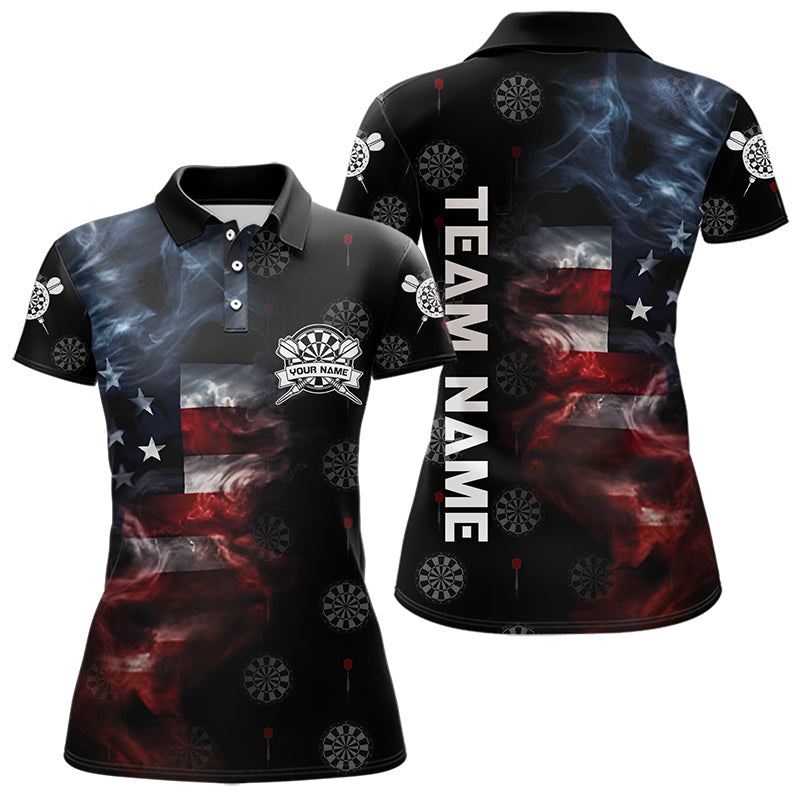 Smoke American Flag Darts, Quarter-Zip Custom Patriotic Dart Dart