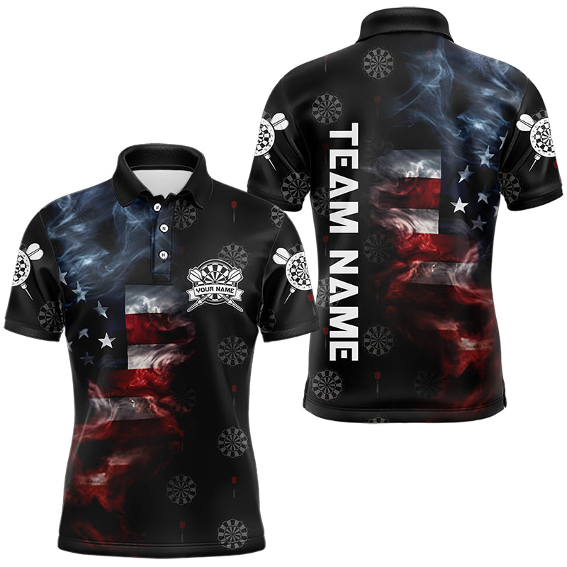 Smoke American Flag Darts, Quarter-Zip Custom Patriotic Dart Dart