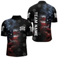 Smoke American Flag Darts, Quarter-Zip Custom Patriotic Dart Dart