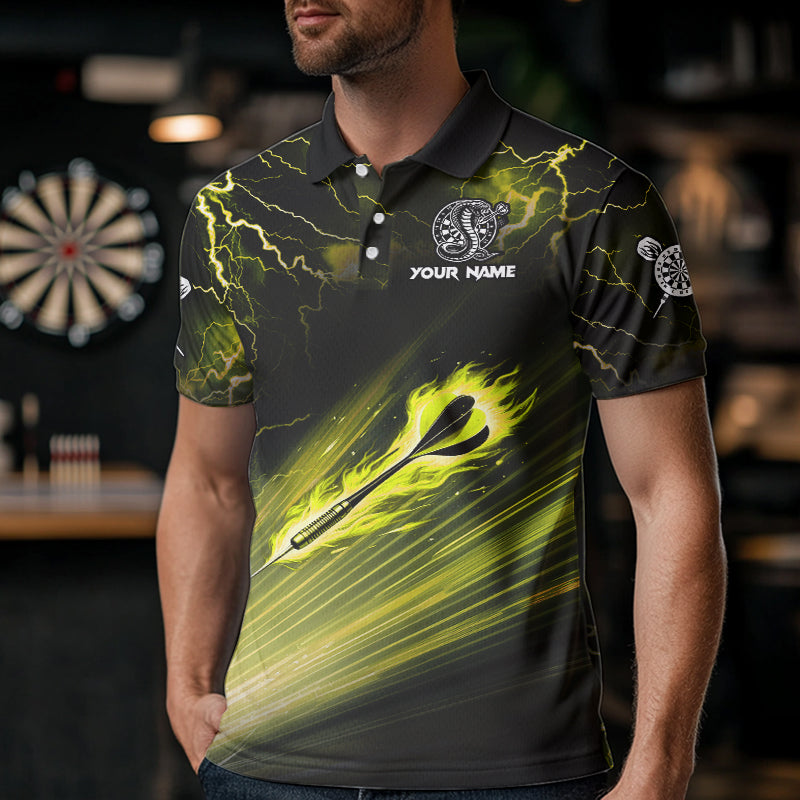 Thunder Lightning Custom Cobra Snake Yellow Men Dart Best Dart Dart Team