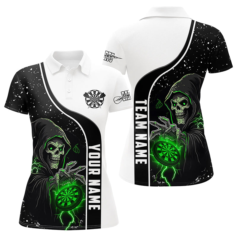 Personalized Dart Skull Grunge Men Dart Quarter-Zip Custom Darts Team