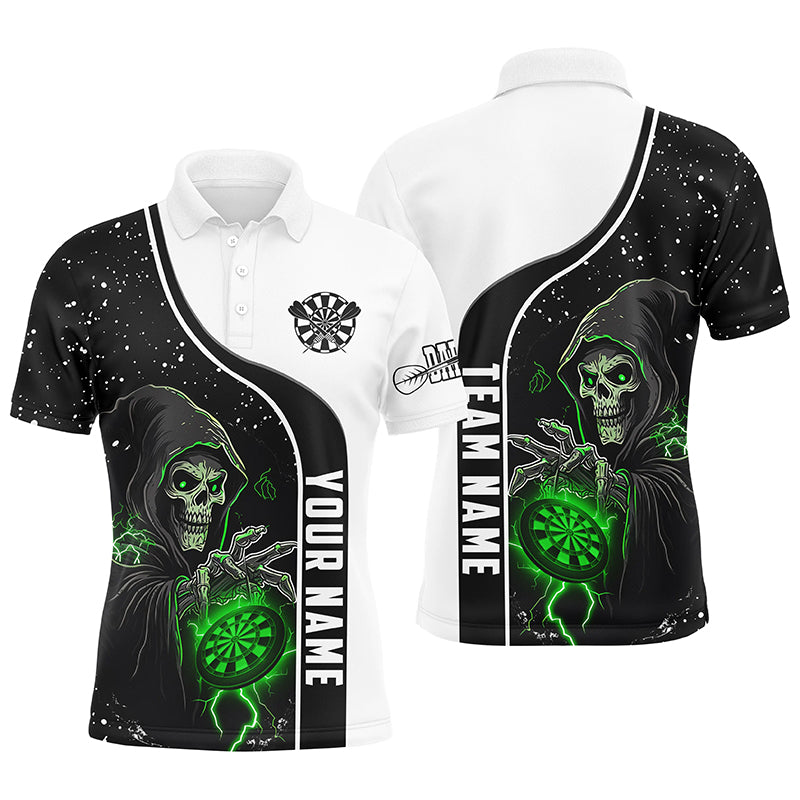 Personalized Dart Skull Grunge Men Dart Quarter-Zip Custom Darts Team