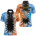Personalized Orange And Blue Dartboard Icy Men Dart Custom Dart and