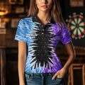 Personalized Blue And Purple Dartboard Icy Men Dart Custom Dart and