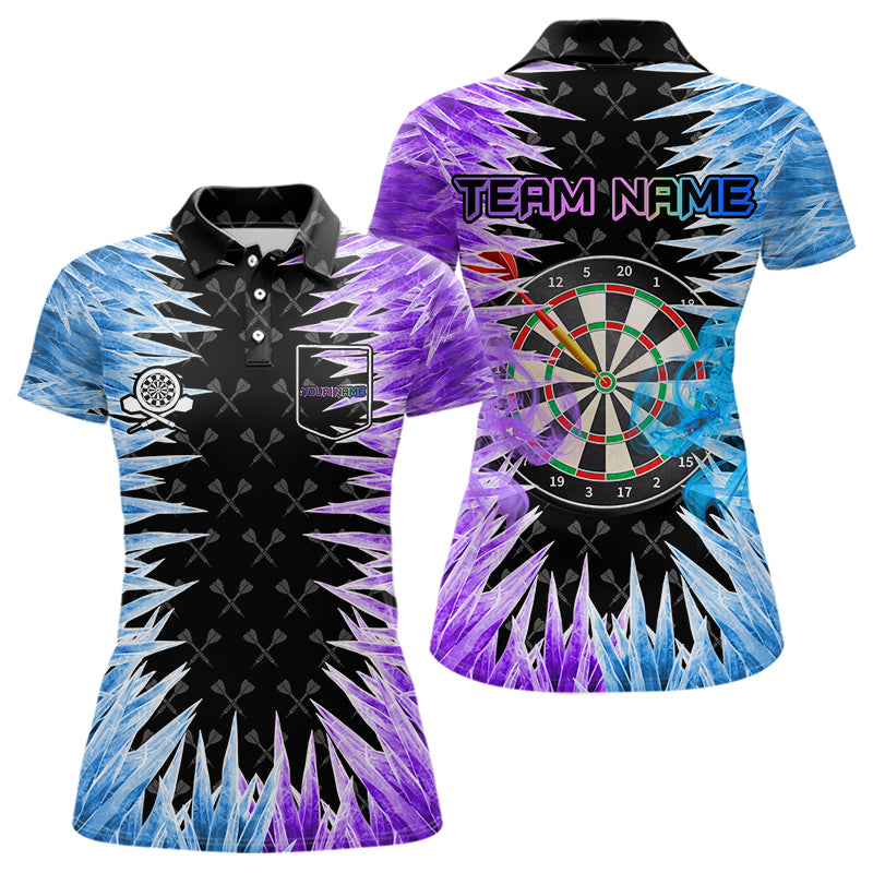 Personalized Blue And Purple Dartboard Icy Men Dart Custom Dart and