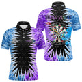 Personalized Blue And Purple Dartboard Icy Men Dart Custom Dart and