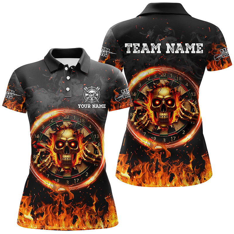 Personalized Skull Dartboard Fire Flame 3D Printed Darts Team League Darts