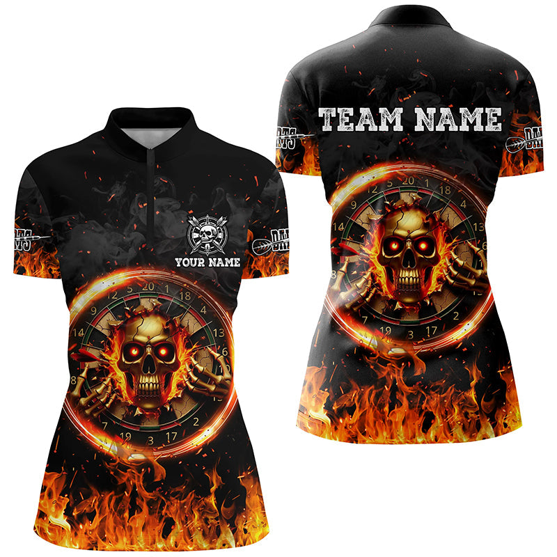 Personalized Skull Dartboard Fire Flame 3D Printed Darts Team League Darts