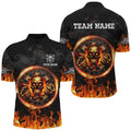 Personalized Skull Dartboard Fire Flame 3D Printed Darts Team League Darts