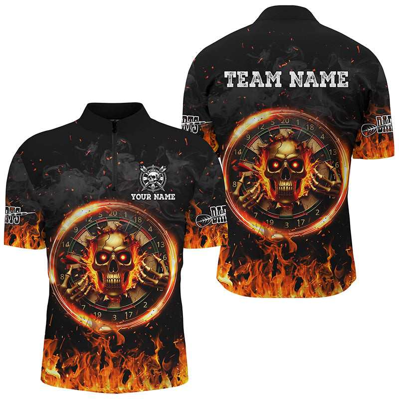 Personalized Skull Dartboard Fire Flame 3D Printed Darts Team League Darts