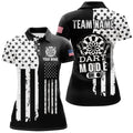 Funny Darts Mode On Custom Black White American Flag Darts, Patriotic Darts