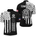Funny Darts Mode On Custom Black White American Flag Darts, Patriotic Darts
