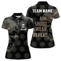 Funny Camo Darts Skull Aim Shoot Swear Repeat Custom Dart, Vintage Dart Team