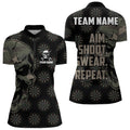 Funny Camo Darts Skull Aim Shoot Swear Repeat Custom Dart, Vintage Dart Team