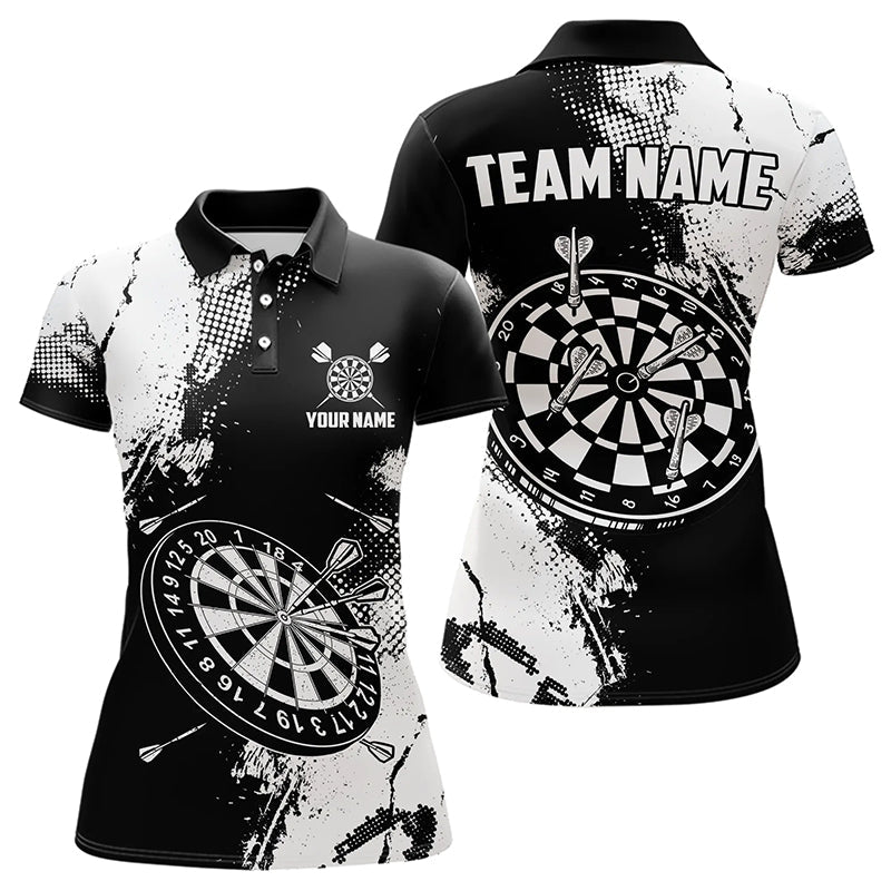 Grunge Black And White Dart and Custom Dart, Retro Dart