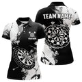 Grunge Black And White Dart and Custom Dart, Retro Dart