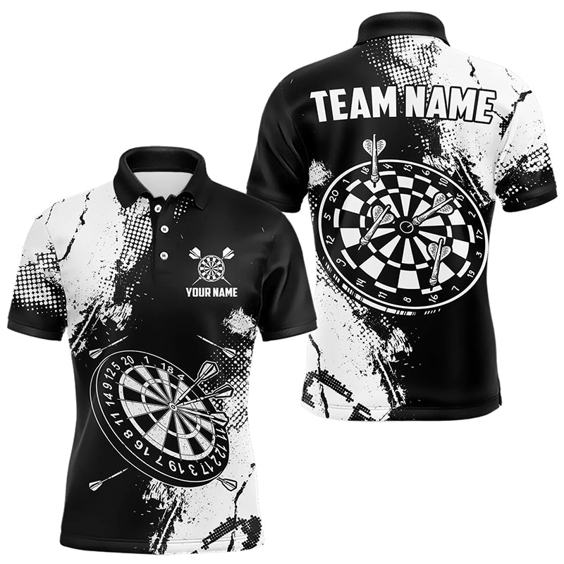 Grunge Black And White Dart and Custom Dart, Retro Dart