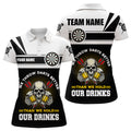 We Throw Darts Better Skull Beer Funny Darts Custom Drinking Darts Team