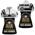 We Throw Darts Better Skull Beer Funny Darts Custom Drinking Darts Team