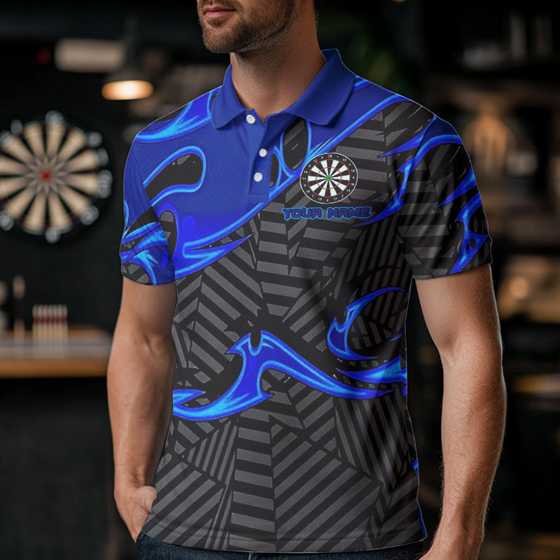 Personalized Black And Blue Darts and Custom Dart Darts Team