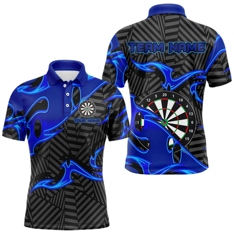Personalized Black And Blue Darts and Custom Dart Darts Team