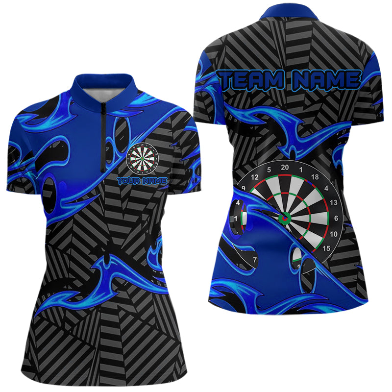 Personalized Black And Blue Darts and Custom Dart Darts Team