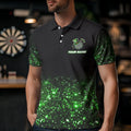 Custom Green Glowing Dartboard St Patrick Day Dart, Luckiest Shamrock Dart