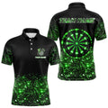 Custom Green Glowing Dartboard St Patrick Day Dart, Luckiest Shamrock Dart
