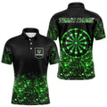 Custom Green Glowing Dartboard St Patrick Day Dart, Luckiest Shamrock Dart