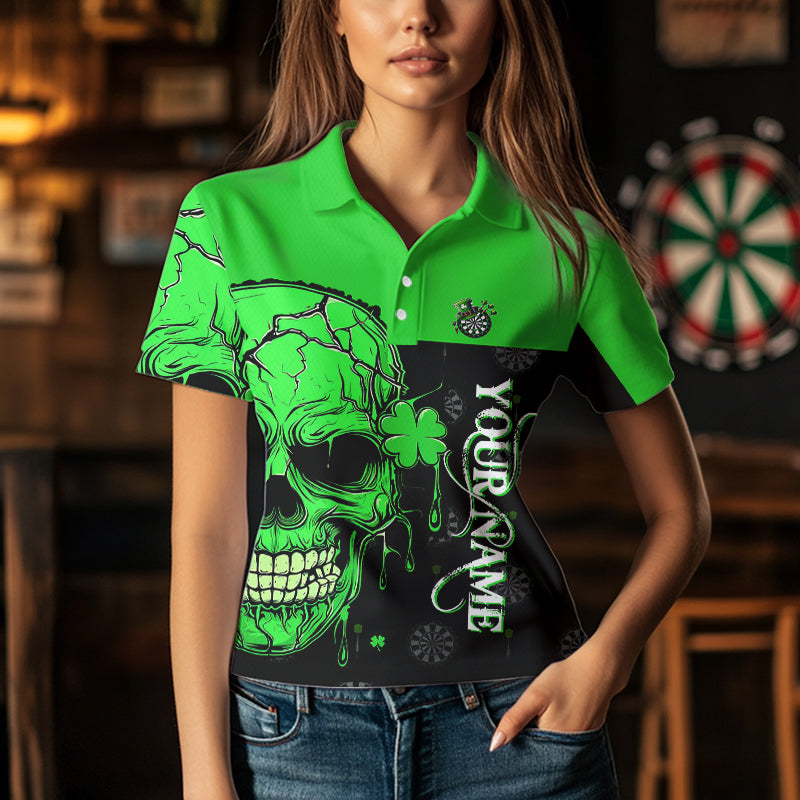 Personalized Green Shamrock Skull Dart Custom Saint Patrick Day Dart Outfit
