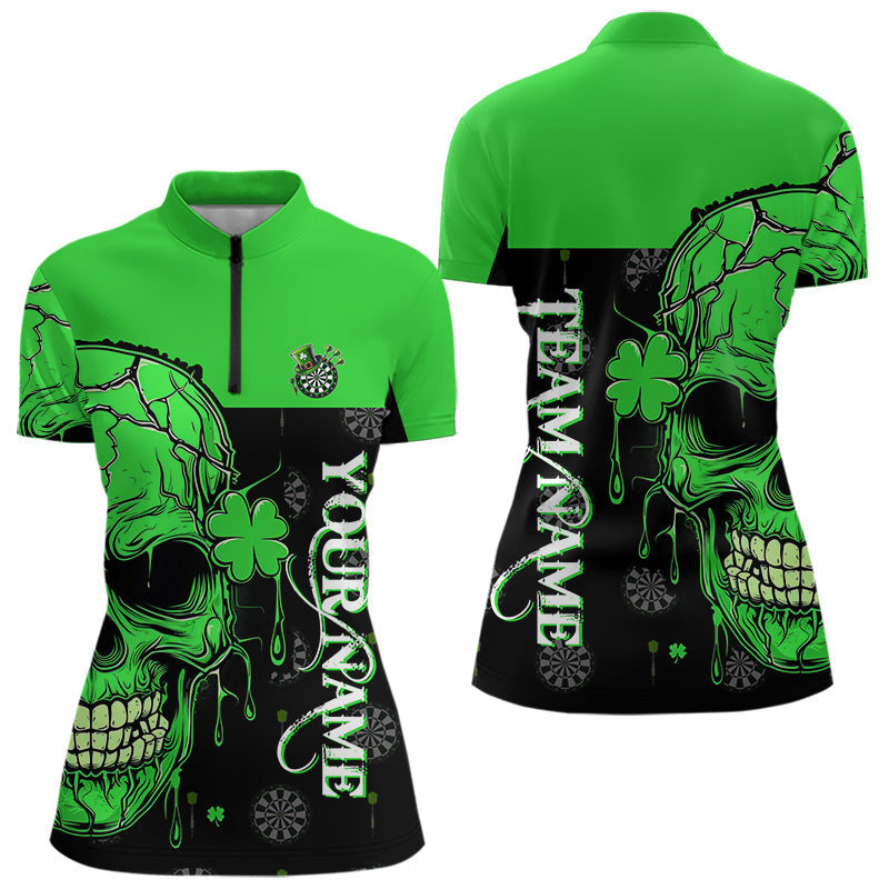 Personalized Green Shamrock Skull Dart Custom Saint Patrick Day Dart Outfit