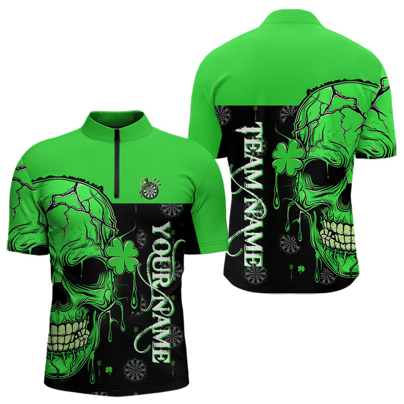 Personalized Green Shamrock Skull Dart Custom Saint Patrick Day Dart Outfit