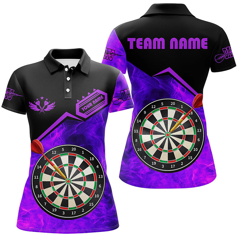 Personalized Darts Fire Flame 3D Printed Men Darts Custom Darts Board Attire |Purple