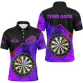Personalized Darts Fire Flame 3D Printed Men Darts Custom Darts Board Attire |Purple