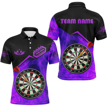 Personalized Darts Fire Flame 3D Printed Men Darts Custom Darts Board Attire |Purple
