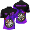 Personalized Darts Fire Flame 3D Printed Men Darts Custom Darts Board Attire |Purple