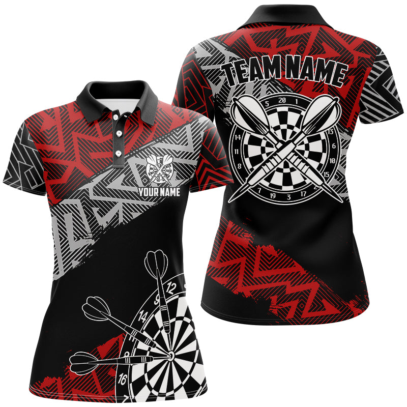 Custom Darts Personalized Zig-Zag Pattern Dart, Cool Darts Team |Red