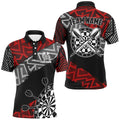 Custom Darts Personalized Zig-Zag Pattern Dart, Cool Darts Team |Red