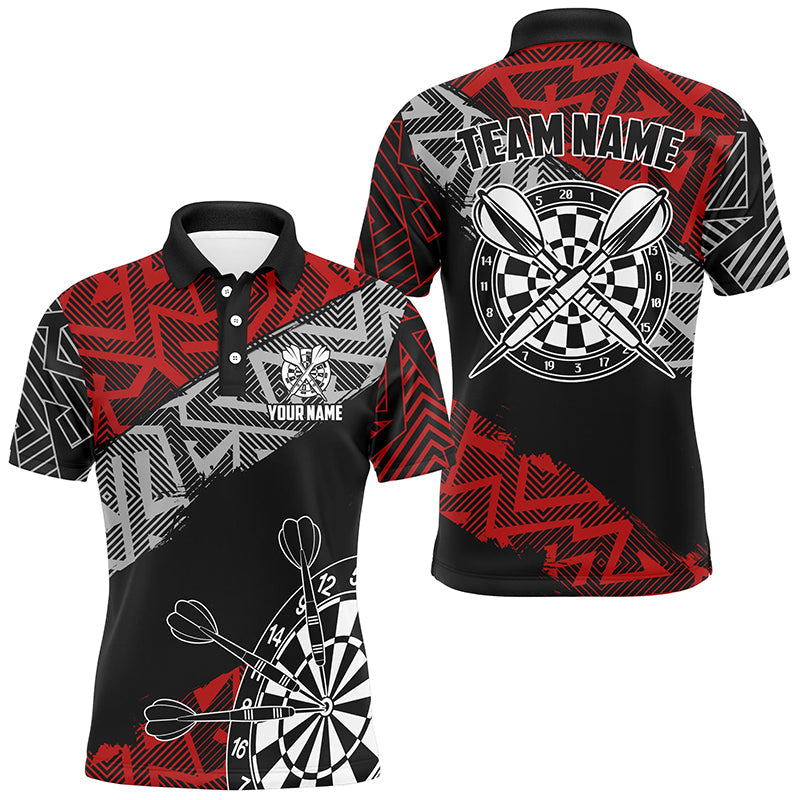 Custom Darts Personalized Zig-Zag Pattern Dart, Cool Darts Team |Red