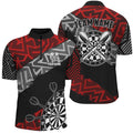Custom Darts Personalized Zig-Zag Pattern Dart, Cool Darts Team |Red