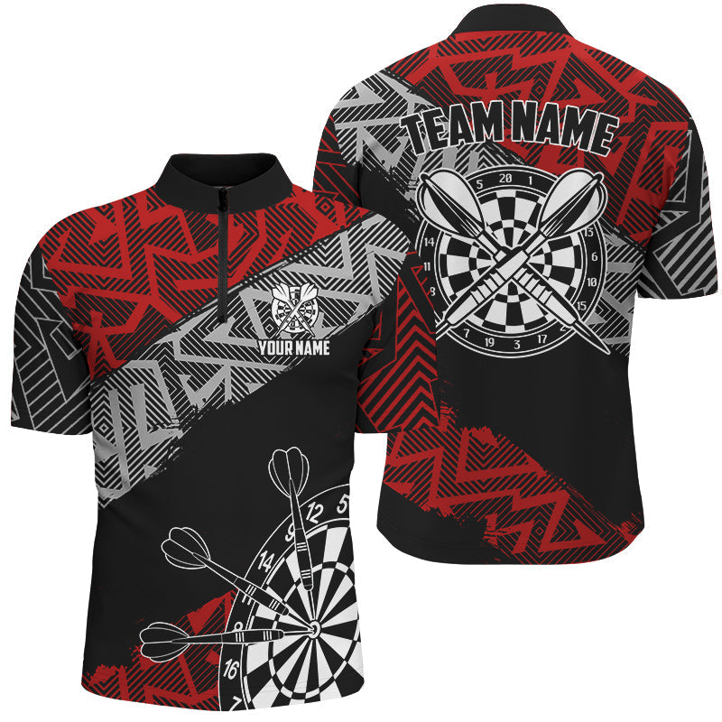 Custom Darts Personalized Zig-Zag Pattern Dart, Cool Darts Team |Red