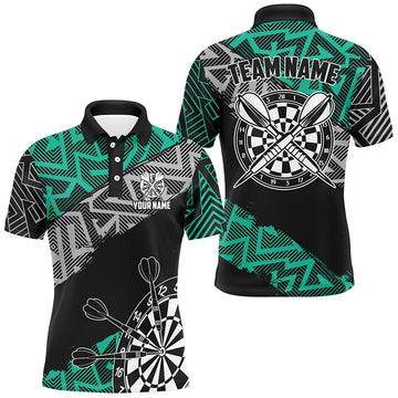 Custom Darts Personalized Zig-Zag Pattern Dart, Cool Dart |Turquoise