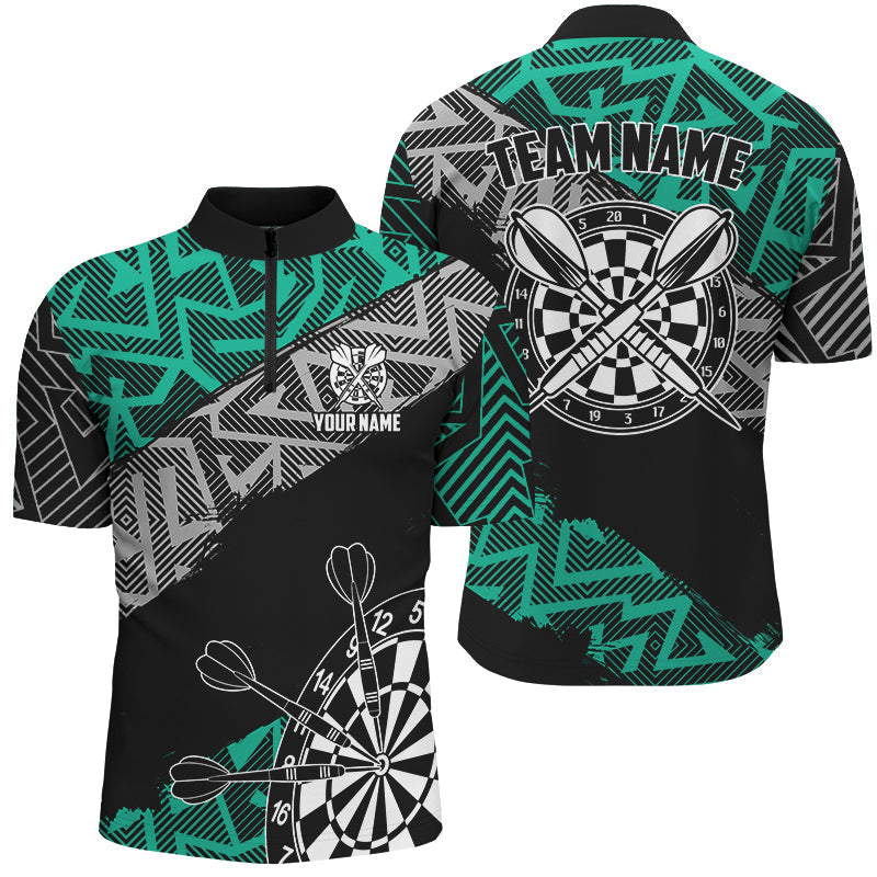 Custom Darts Personalized Zig-Zag Pattern Dart, Cool Dart |Turquoise