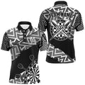 Custom Dart Personalized Black White Zig-Zag Pattern Dart, Cool Dart