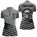Personalized Grey US Flag Skull Dart Custom Patriotic Cool Dart Team