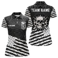 Personalized Black White US Flag Skull Dart Custom Patriotic Cool Dart Team