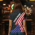Personalized The Statue Of Liberty Black Darts Custom Us Flag Patriotic Darts