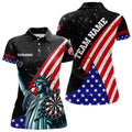 Personalized The Statue Of Liberty Black Darts Custom Us Flag Patriotic Darts