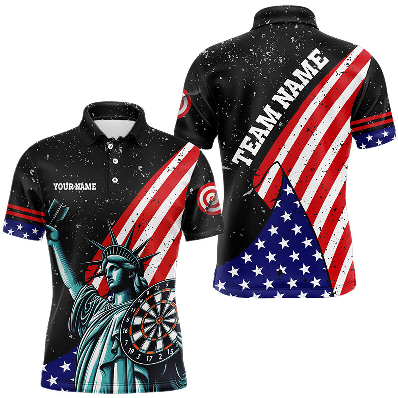 Personalized The Statue Of Liberty Black Darts Custom Us Flag Patriotic Darts