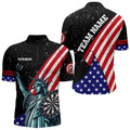 Personalized The Statue Of Liberty Black Darts Custom Us Flag Patriotic Darts